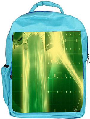 

Snoogg Eco Friendly Canvas Green Crystal In The Grid 2638 Backpack Rucksack School Travel Unisex Casual Canvas Bag Bookbag Satchel 5 L Backpack(Blue)