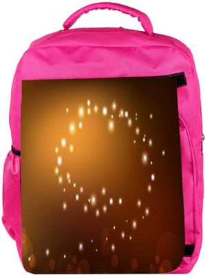 

Snoogg Eco Friendly Canvas Golden Sparkling Designer Backpack Rucksack School Travel Unisex Casual Canvas Bag Bookbag Satchel 5 L Backpack(Pink)