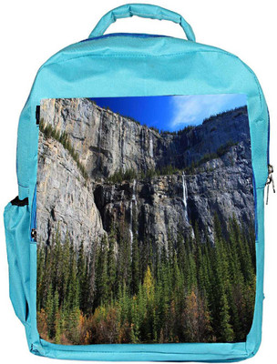 

Snoogg Eco Friendly Canvas Abstract Big Rocks Designer Backpack Rucksack School Travel Unisex Casual Canvas Bag Bookbag Satchel 5 L Backpack(Blue)