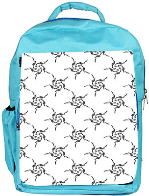 

Snoogg Eco Friendly Canvas White Pattern Designer Backpack Rucksack School Travel Unisex Casual Canvas Bag Bookbag Satchel 5 L Backpack(Blue)