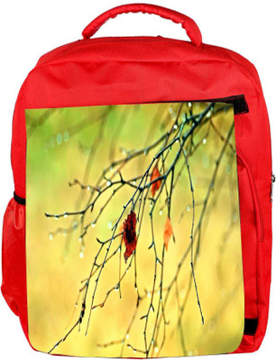 

Snoogg Eco Friendly Canvas Dying Branch Of Tree Designer Backpack Rucksack School Travel Unisex Casual Canvas Bag Bookbag Satchel 5 L Backpack(Red)