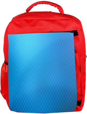 

Snoogg Eco Friendly Canvas Light Blue Pattern Design Designer Backpack Rucksack School Travel Unisex Casual Canvas Bag Bookbag Satchel 5 L Backpack(Red)