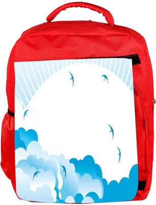

Snoogg Eco Friendly Canvas Awesome Bright Birdy 2462 Backpack Rucksack School Travel Unisex Casual Canvas Bag Bookbag Satchel 5 L Backpack(Red)