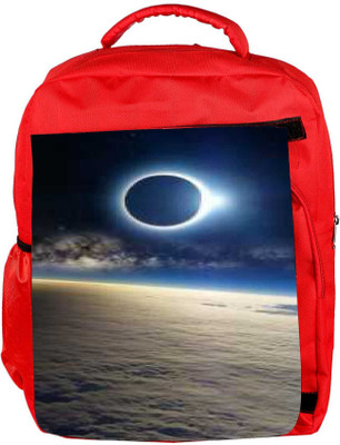 

Snoogg Eco Friendly Canvas Planet View Designer Backpack Rucksack School Travel Unisex Casual Canvas Bag Bookbag Satchel 5 L Backpack(Red)