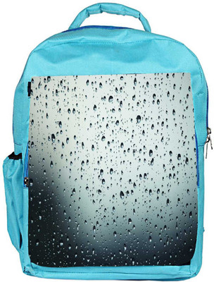 

Snoogg Eco Friendly Canvas Grey Water Drops Designer Backpack Rucksack School Travel Unisex Casual Canvas Bag Bookbag Satchel 5 L Backpack(Blue)