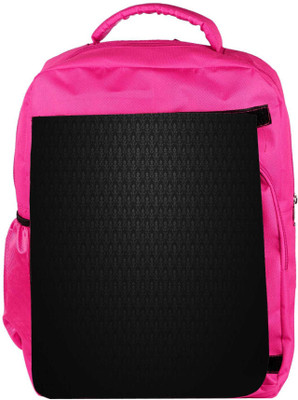 

Snoogg Eco Friendly Canvas Abstract Black Pattern Design Designer Backpack Rucksack School Travel Unisex Casual Canvas Bag Bookbag Satchel 5 L Backpack(Pink)