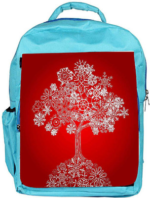 

Snoogg Eco Friendly Canvas Snow Tree Backpack Rucksack School Travel Unisex Casual Canvas Bag Bookbag Satchel 5 L Backpack(Blue)