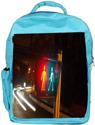 

Snoogg Eco Friendly Canvas Traffic Rules Designer Backpack Rucksack School Travel Unisex Casual Canvas Bag Bookbag Satchel 5 L Backpack(Blue)
