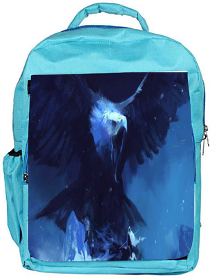 

Snoogg Eco Friendly Canvas Roaring Eagle Designer Backpack Rucksack School Travel Unisex Casual Canvas Bag Bookbag Satchel 5 L Backpack(Blue)