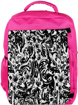 

Snoogg Eco Friendly Canvas Splash Flower Leaves Backpack Rucksack School Travel Unisex Casual Canvas Bag Bookbag Satchel 5 L Backpack(Pink)
