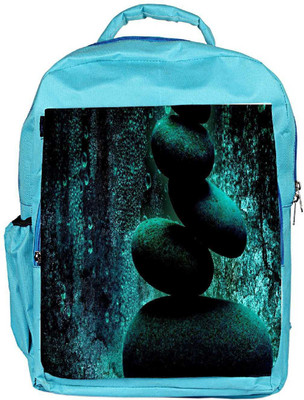 

Snoogg Eco Friendly Canvas Amazing Stones Designer Backpack Rucksack School Travel Unisex Casual Canvas Bag Bookbag Satchel 5 L Backpack(Blue)
