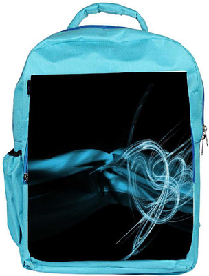 

Snoogg Eco Friendly Canvas Blue Smoke Designer Backpack Rucksack School Travel Unisex Casual Canvas Bag Bookbag Satchel 5 L Backpack(Blue)