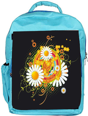 

Snoogg Eco Friendly Canvas Floral Vector Abstract Backpack Rucksack School Travel Unisex Casual Canvas Bag Bookbag Satchel 5 L Backpack(Blue)