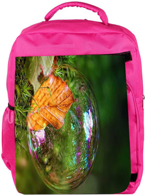 

Snoogg Eco Friendly Canvas Bubble Drops Backpack Rucksack School Travel Unisex Casual Canvas Bag Bookbag Satchel 5 L Backpack(Pink)