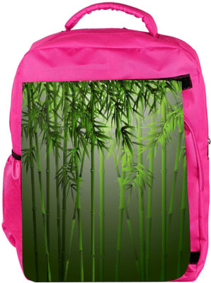 

Snoogg Eco Friendly Canvas Bamboo Backpack Rucksack School Travel Unisex Casual Canvas Bag Bookbag Satchel 5 L Backpack(Pink)