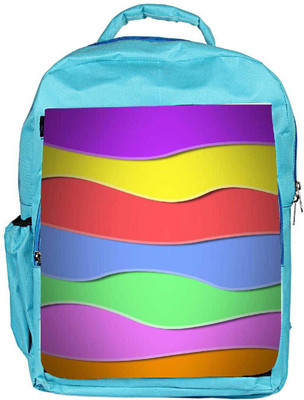 

Snoogg Eco Friendly Canvas Zoom Wave 2419 Backpack Rucksack School Travel Unisex Casual Canvas Bag Bookbag Satchel 5 L Backpack(Blue)