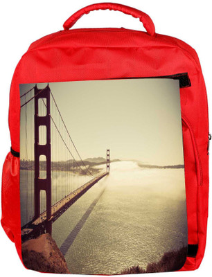 

Snoogg Eco Friendly Canvas Sealing Way Designer Backpack Rucksack School Travel Unisex Casual Canvas Bag Bookbag Satchel 5 L Backpack(Red)