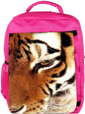 

Snoogg Eco Friendly Canvas Tiger 22 Backpack Rucksack School Travel Unisex Casual Canvas Bag Bookbag Satchel 5 L Backpack(Pink)
