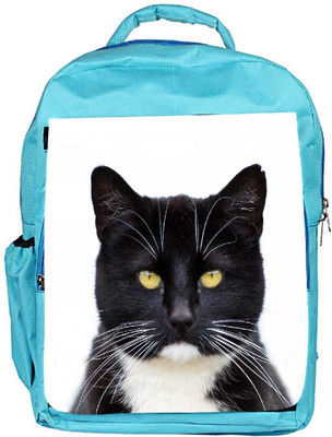 

Snoogg Eco Friendly Canvas Black Tuxedo Cat 144 Backpack Rucksack School Travel Unisex Casual Canvas Bag Bookbag Satchel 5 L Backpack(Blue)