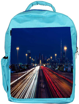 

Snoogg Eco Friendly Canvas Busy Roads Designer Backpack Rucksack School Travel Unisex Casual Canvas Bag Bookbag Satchel 5 L Backpack(Blue)