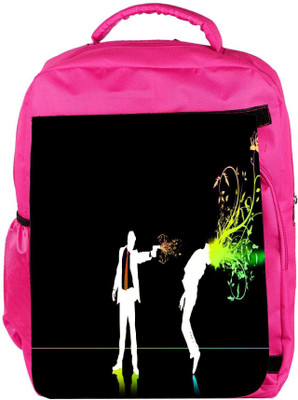 

Snoogg Eco Friendly Canvas Killer Designer Backpack Rucksack School Travel Unisex Casual Canvas Bag Bookbag Satchel 5 L Backpack(Pink)