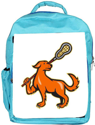 

Snoogg Eco Friendly Canvas Dog With Lacrosse Stick Side View Backpack Rucksack School Travel Unisex Casual Canvas Bag Bookbag Satchel 5 L Backpack(Blue)