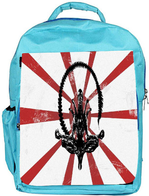 

Snoogg Eco Friendly Canvas Alien Digital Art Designer Backpack Rucksack School Travel Unisex Casual Canvas Bag Bookbag Satchel 5 L Backpack(Blue)