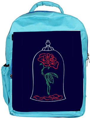 

Snoogg Eco Friendly Canvas Bell Rose Backpack Rucksack School Travel Unisex Casual Canvas Bag Bookbag Satchel 5 L Backpack(Blue)