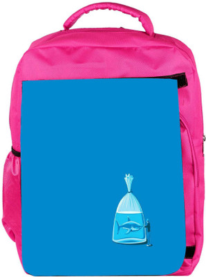 

Snoogg Eco Friendly Canvas Shark Designer Backpack Rucksack School Travel Unisex Casual Canvas Bag Bookbag Satchel 5 L Backpack(Pink)