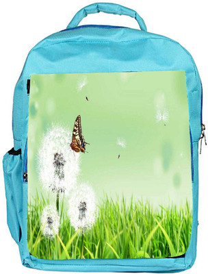 

Snoogg Eco Friendly Canvas Butterfly In White Petals Designer Backpack Rucksack School Travel Unisex Casual Canvas Bag Bookbag Satchel 5 L Backpack(Blue)