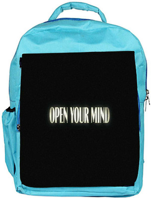 

Snoogg Eco Friendly Canvas Open Your Mind Designer Backpack Rucksack School Travel Unisex Casual Canvas Bag Bookbag Satchel 5 L Backpack(Blue)