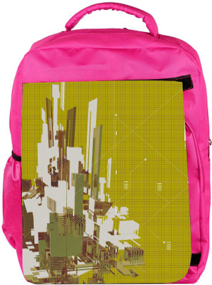 

Snoogg Eco Friendly Canvas 3D Rendered Abstract Background Backpack Rucksack School Travel Unisex Casual Canvas Bag Bookbag Satchel 5 L Backpack(Pink)