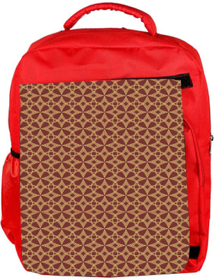 

Snoogg Eco Friendly Canvas Abstract Brown Pattern Designer Backpack Rucksack School Travel Unisex Casual Canvas Bag Bookbag Satchel 5 L Backpack(Red)