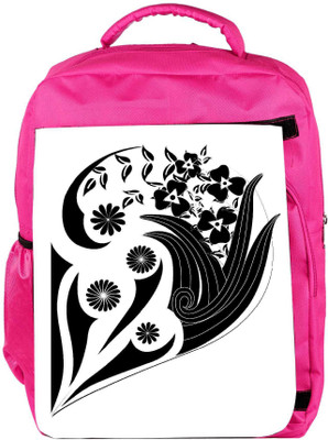 

Snoogg Eco Friendly Canvas Decor Floral Design Backpack Rucksack School Travel Unisex Casual Canvas Bag Bookbag Satchel 5 L Backpack(Pink)