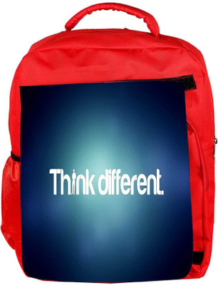

Snoogg Eco Friendly Canvas Think Different Designer Backpack Rucksack School Travel Unisex Casual Canvas Bag Bookbag Satchel 5 L Backpack(Red)