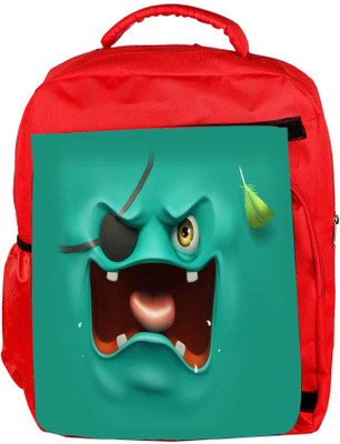 

Snoogg Eco Friendly Canvas Pirate Ghost 2682 Backpack Rucksack School Travel Unisex Casual Canvas Bag Bookbag Satchel 5 L Backpack(Red)