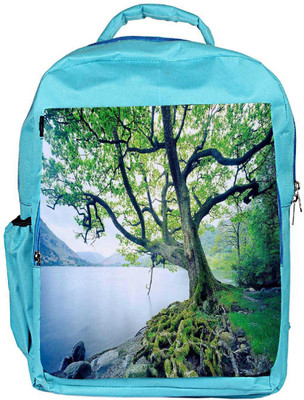 

Snoogg Eco Friendly Canvas Frozen Tree Designer Backpack Rucksack School Travel Unisex Casual Canvas Bag Bookbag Satchel 5 L Backpack(Blue)