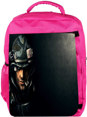 

Snoogg Eco Friendly Canvas Colonial Marine Designer Backpack Rucksack School Travel Unisex Casual Canvas Bag Bookbag Satchel 5 L Backpack(Pink)