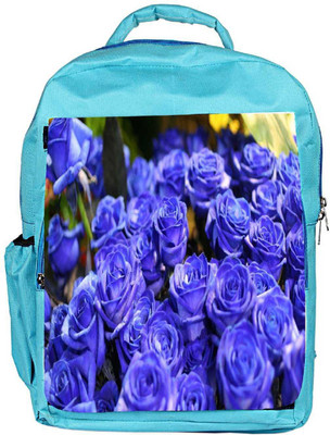 

Snoogg Eco Friendly Canvas Purple Roses Designer Backpack Rucksack School Travel Unisex Casual Canvas Bag Bookbag Satchel 5 L Backpack(Blue)