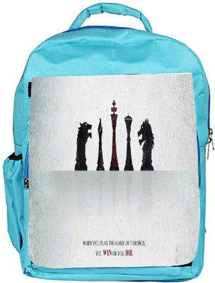 

Snoogg Eco Friendly Canvas Amazing Chess Quote Designer Backpack Rucksack School Travel Unisex Casual Canvas Bag Bookbag Satchel 5 L Backpack(Blue)
