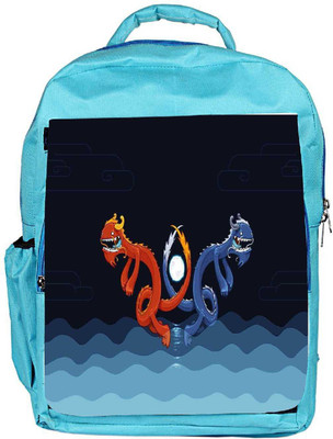 

Snoogg Eco Friendly Canvas Dragons In The Water 2622 Backpack Rucksack School Travel Unisex Casual Canvas Bag Bookbag Satchel 5 L Backpack(Blue)