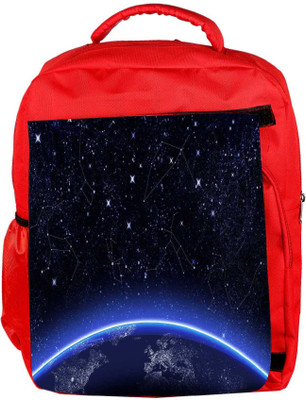 

Snoogg Eco Friendly Canvas Abstract Stars Designer Backpack Rucksack School Travel Unisex Casual Canvas Bag Bookbag Satchel 5 L Backpack(Red)
