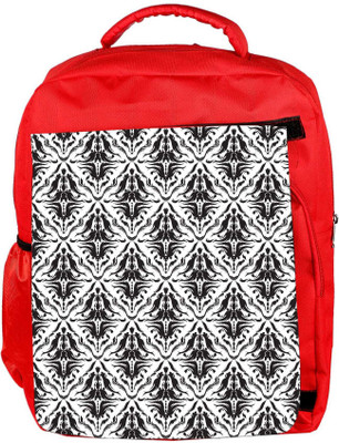 

Snoogg Eco Friendly Canvas Dark Mixed Pattern Designer Backpack Rucksack School Travel Unisex Casual Canvas Bag Bookbag Satchel 5 L Backpack(Red)