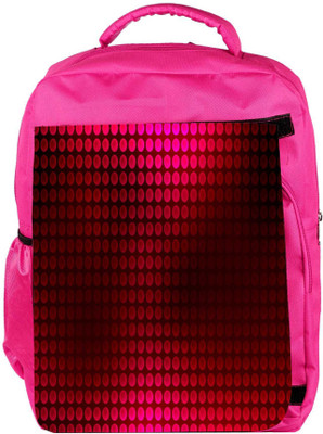 

Snoogg Eco Friendly Canvas Red Spots Designer Backpack Rucksack School Travel Unisex Casual Canvas Bag Bookbag Satchel 5 L Backpack(Pink)