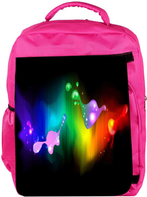 

Snoogg Eco Friendly Canvas Abstract Paint Splash Designer Backpack Rucksack School Travel Unisex Casual Canvas Bag Bookbag Satchel 5 L Backpack(Pink)