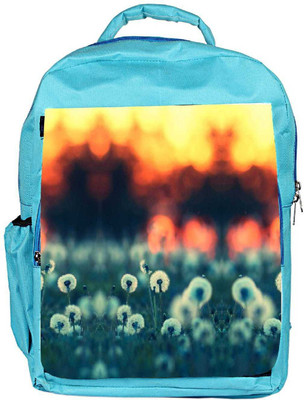 

Snoogg Eco Friendly Canvas Dandelions At Sunset Backpack Rucksack School Travel Unisex Casual Canvas Bag Bookbag Satchel 5 L Backpack(Blue)