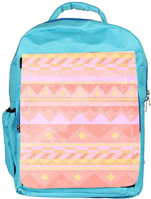 

Snoogg Eco Friendly Canvas Pink Light Aztec Backpack Rucksack School Travel Unisex Casual Canvas Bag Bookbag Satchel 5 L Backpack(Blue)