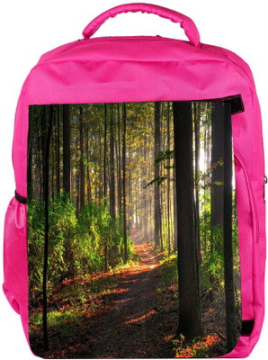 

Snoogg Eco Friendly Canvas Abstract Pathway Designer Backpack Rucksack School Travel Unisex Casual Canvas Bag Bookbag Satchel 5 L Backpack(Pink)