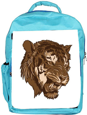 

Snoogg Eco Friendly Canvas Vector Tiger Backpack Rucksack School Travel Unisex Casual Canvas Bag Bookbag Satchel 5 L Backpack(Blue)