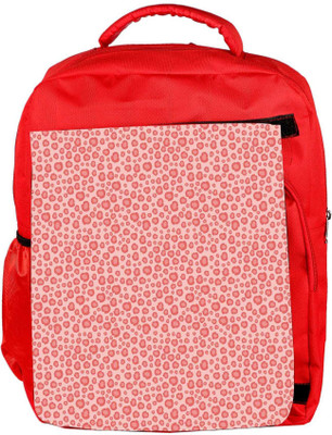 

Snoogg Eco Friendly Canvas Abstract Pink Pattern Design Designer Backpack Rucksack School Travel Unisex Casual Canvas Bag Bookbag Satchel 5 L Backpack(Red)